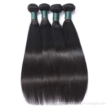 Brazilian Straight  Human Hair Bundles Weave Hair Bundles100% Unprocessed Virgin Hair Bundles extensions Natural Black for Women